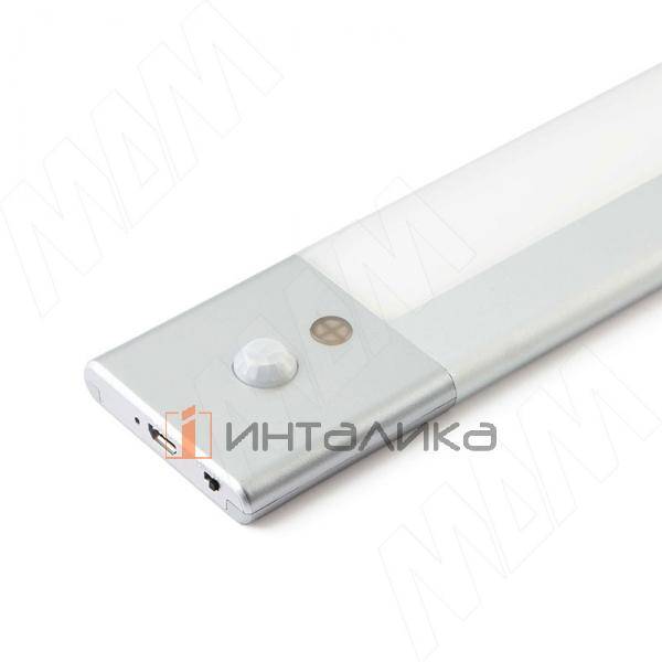 FREED Светодиодный светильник аккумуляторный с датчиком движения (PIR), 400 мм, серебро, нейтральный – 3