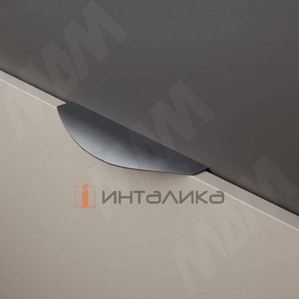 Профиль-ручка 146мм крепление саморезами черный матовый – 2