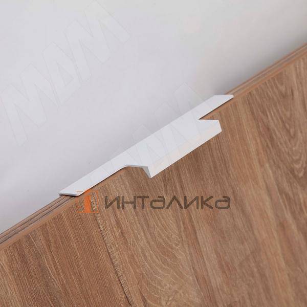 Профиль-ручка 146мм крепление саморезами белый матовый – 2