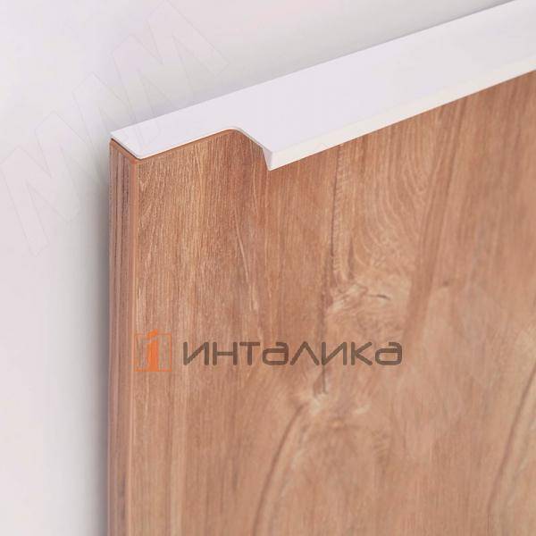 Профиль-ручка 296мм крепление саморезами белый матовый – 2