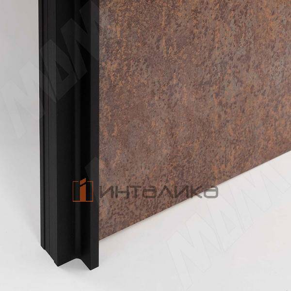 Профиль-ручка для фасада 16 мм, черный, L-3000 – 2