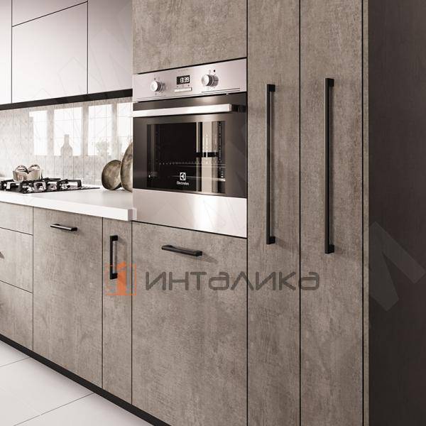 Ручка-рейлинг 480мм (L=500мм) черный матовый – 2