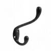 Превью Крючок двухрожковый L-большой, черный матовый – 1