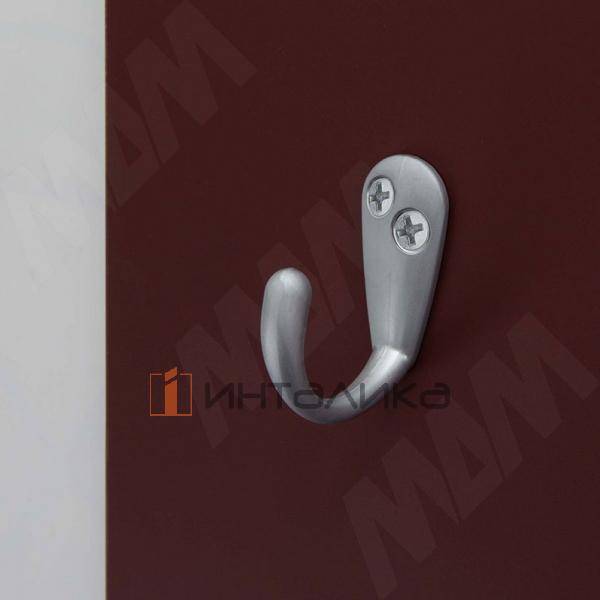 Крючок однорожковый хром матовый – 2