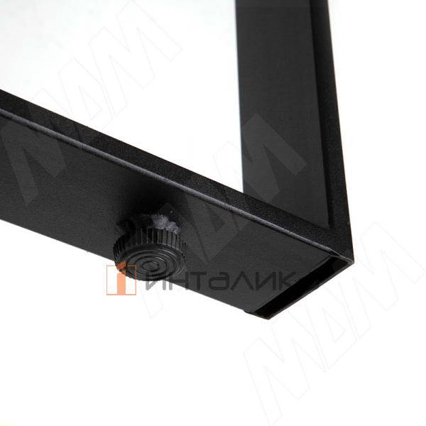 Дижон опора для стола П-образная, 50х10, 445х1040 (+10 мм), черный (RAL 9005, муар) – 2