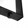 Превью Дижон опора для стола П-образная, 50х10, 445х1040 (+10 мм), черный (RAL 9005, муар) – 2