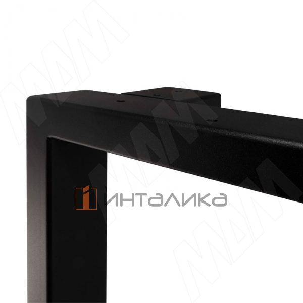 Пилар опора для стола П-образная, 60х30, H715+10 мм, черный, 1шт. – 3