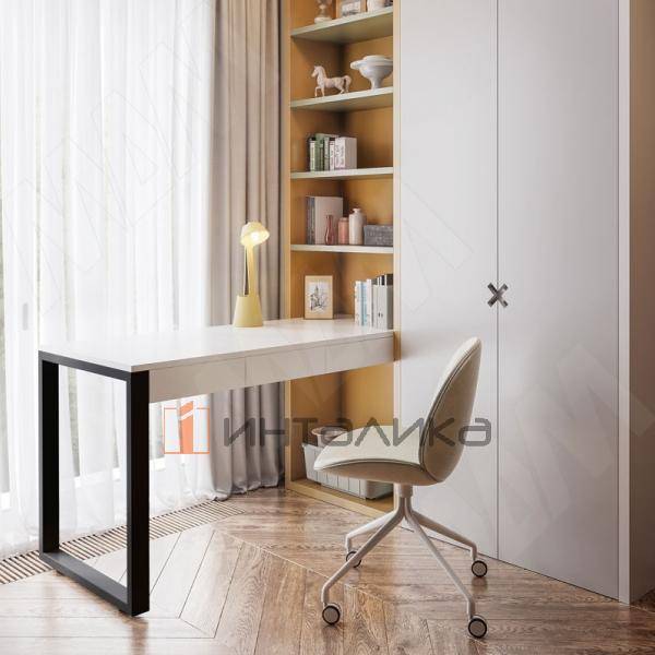 Пилар опора для стола П-образная, 60х30, H715+10 мм, черный, 1шт. – 5