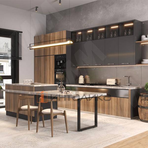 Пилар опора для стола П-образная, 60х30, H715+10 мм, черный, 1шт. – 7