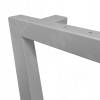 Превью Сальта опора для стола V-образная, 40х40, H715+10 мм, хром матовый, 1шт. – 3