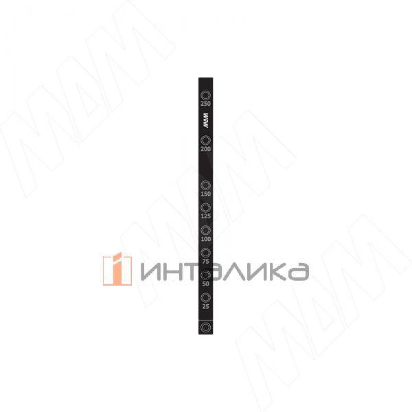 Мебельный кондуктор под конфирмат, втулка 5 мм, шаг 25/50 длина 270 мм – 2