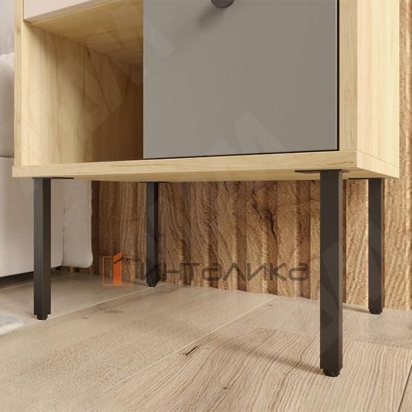 Опора декоративная Н230+10мм черный матовый (ADJ18.230.BL) – 3