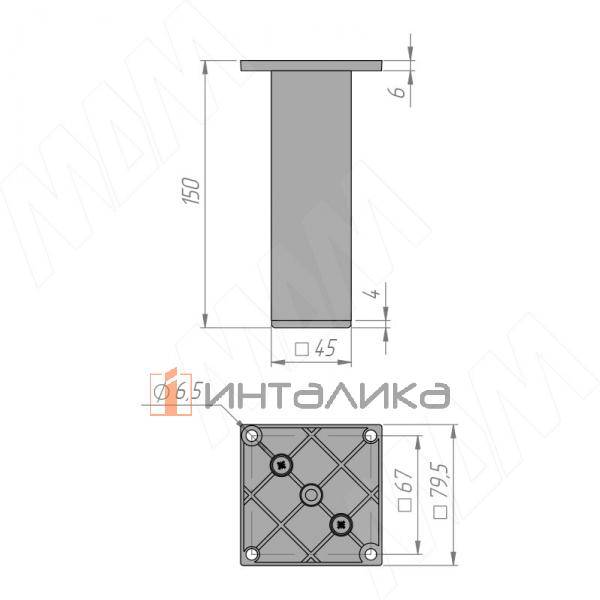 Опора декоративная Н150мм белый матовый (FIX020.150.WHT RU) – 4