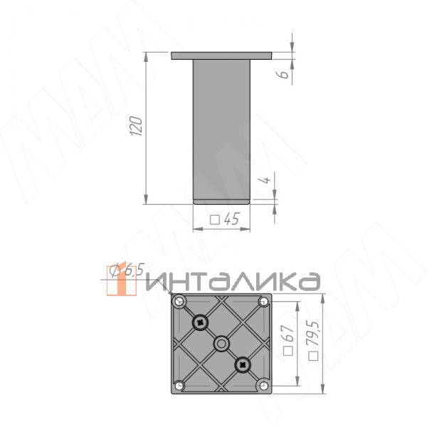 Опора декоративная Н120мм белый матовый (FIX020.120.WHT RU) – 4