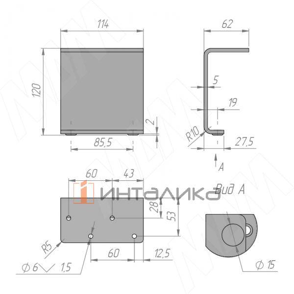 Опора декоративная Н120мм белый матовый (FIX023.120.WHT) – 2