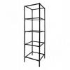 Превью Каркас стеллажа напольного 500x1760x450 (5 полок), черный (RAL 9005, муар) (MF.31.50x176x45.BLC) – 1
