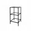 Превью Каркас стеллажа напольного 500х960х450 (3 полки), черный (RAL 9005, муар) (MF.31.50x96x45.BLC) – 1
