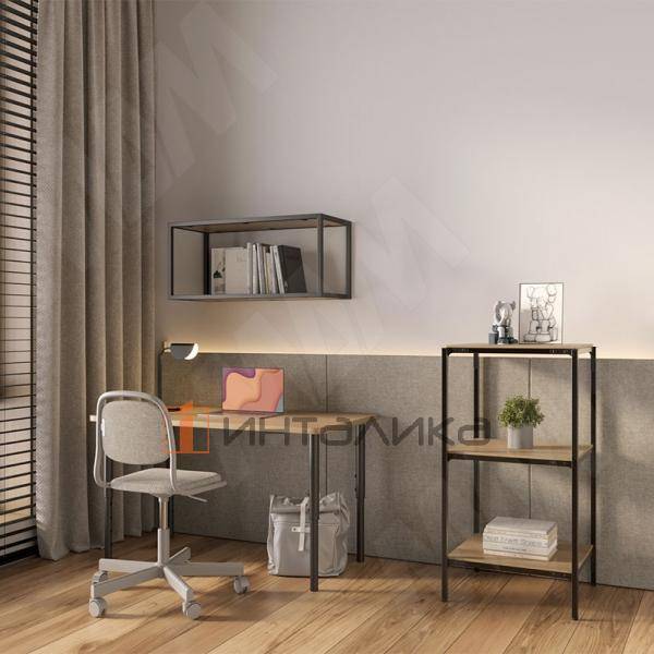 Каркас стеллажа напольного 500х960х450 (3 полки), черный (RAL 9005, муар) (MF.31.50x96x45.BLC) – 3