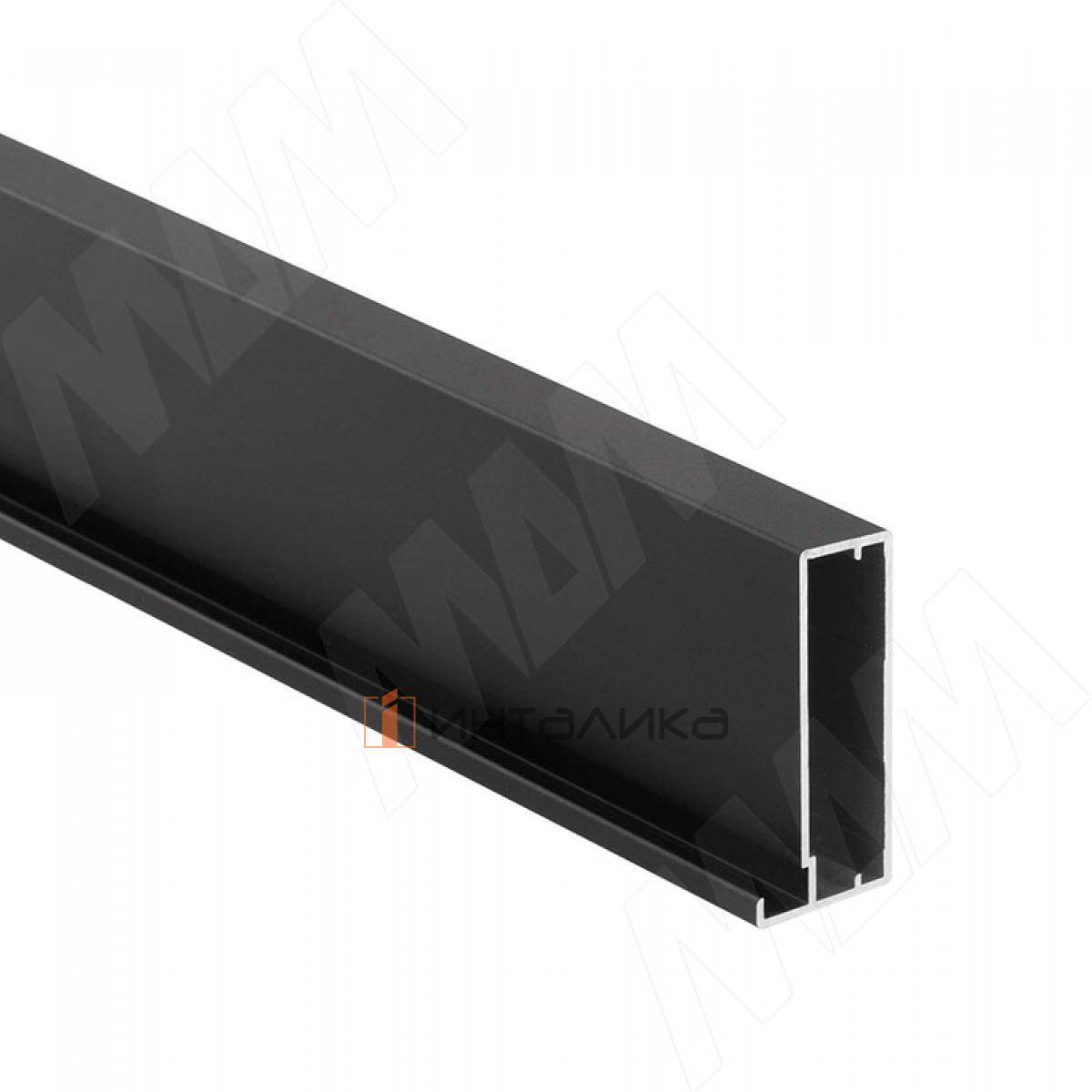 INTEGRO Профиль рамочный широкий, 45х20х4, черный (анод), L-3000 (IN09137A-S3)