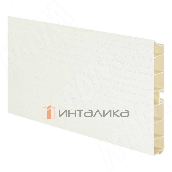 Цоколь пластиковый (высота 100, длина 4000 мм), белое дерево (10.0566 4M) – 1