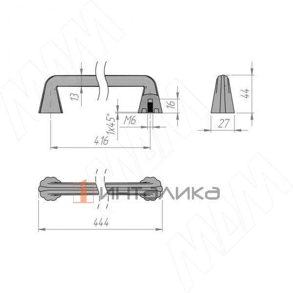 Ручка-скоба 416мм никель матовый (WMN.846.416.006B) – 3