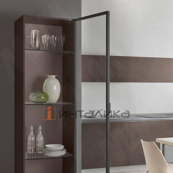 AIR комплект скрытых петель (90/105) с плавным закрыванием на один фасад, титан – 4