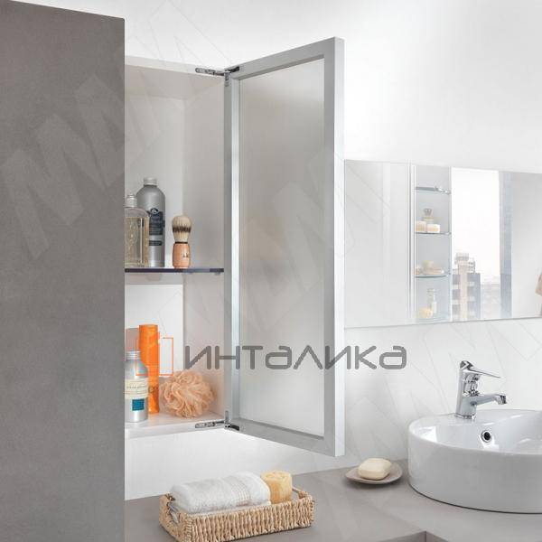 AIR комплект скрытых петель (90/105) с обратной пружиной для открывания от нажатия на один фасад, никель – 3