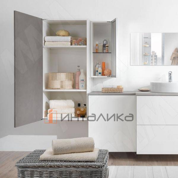 AIR комплект скрытых петель (90/105) с обратной пружиной для открывания от нажатия на один фасад, никель – 4