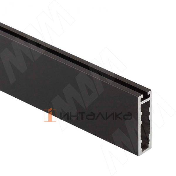 VOGUE Штанга прямоугольная 30х8, с пазом под демпфер, черный (анод), L-1000 – 1