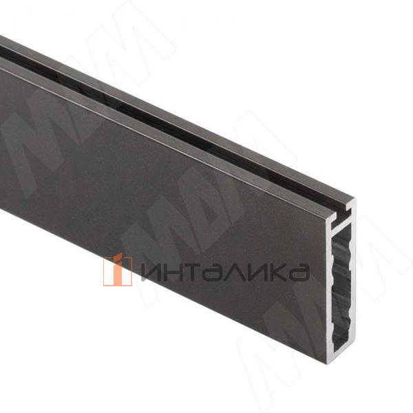 VOGUE Штанга прямоугольная 30х8, с пазом под демпфер, графит (краска), L-1000 – 1