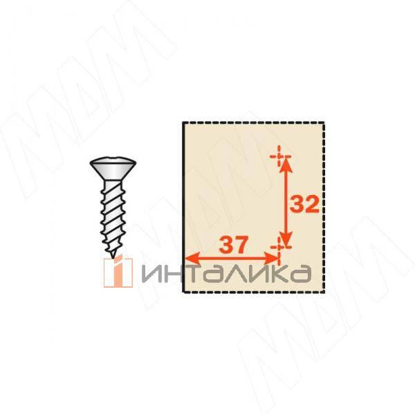 Площадка установочная с эксцентриком под саморезы (4мм) – 2