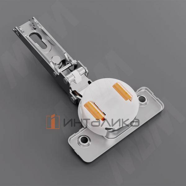 SILENTIA+ петля с доводчиком (амортизатором) полунакладная (90/110), стандартная, 45мм – 3