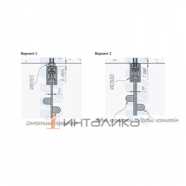 VERTIKO Несущий видимый профиль, черный (краска), L-2650 мм – 4