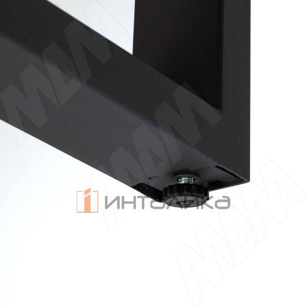 Штутгарт металлокаркас-стола телескопического 730х1200/1400/1600х800мм, черный (RAL9005, муар) – 4