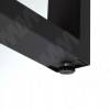 Превью Штутгарт металлокаркас-стола телескопического 730х1200/1400/1600х800мм, черный (RAL9005, муар) – 4