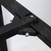 Превью Штутгарт металлокаркас-стола телескопического 730х1200/1400/1600х800мм, черный (RAL9005, муар) – 6