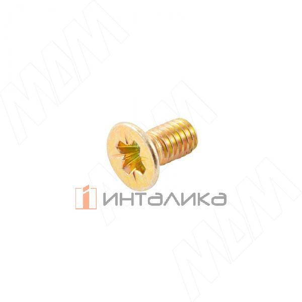 Винт с потайной головкой под крест, M4x8, золото – 1