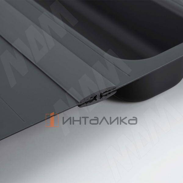 UPPO Профиль соединительный, цвет серый базальт – 4