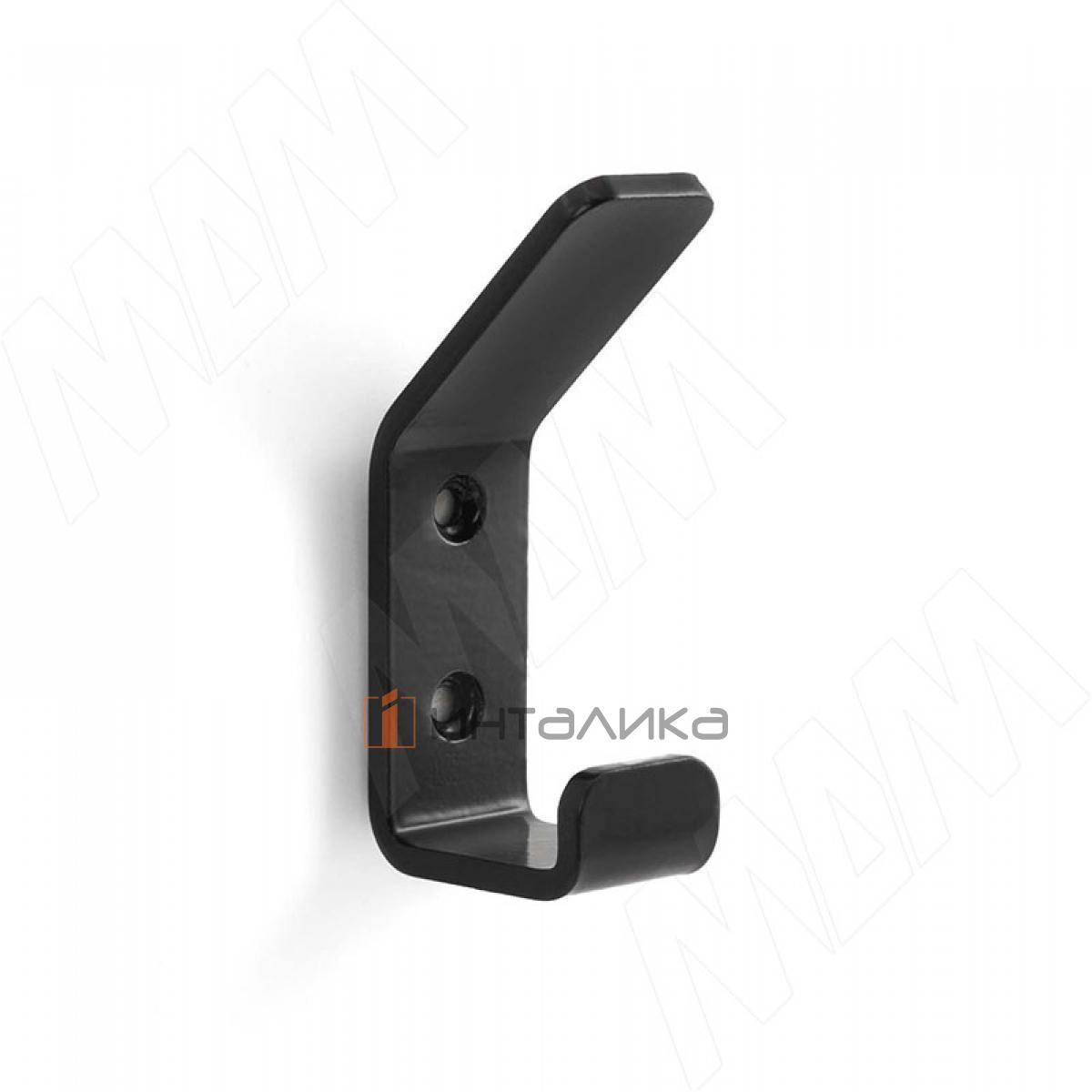 LANFORD Крючок двухрожковый черный матовый