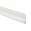 Превью Профиль-ручка крепление саморезами для фасада 16мм, белый матовый (краска RAL9016), L-3000мм – 1