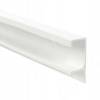 Превью Профиль-ручка крепление саморезами для фасада 16мм, белый матовый (краска RAL9016), L-3000мм – 1
