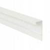 Превью Профиль-ручка крепление саморезами для фасада от 16мм, белый матовый (краска RAL9016), L-3000мм – 1