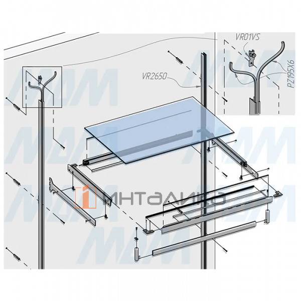 VERTIKO Крепление видимого профиля к стене – 3