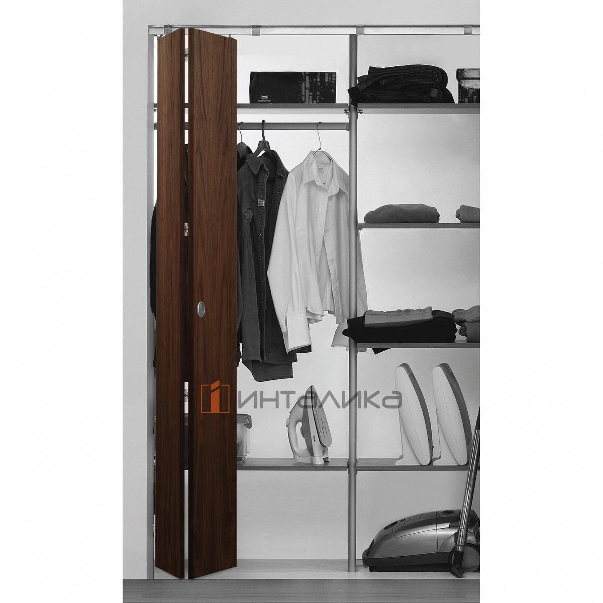 Набор STANFOLD на 1 дверь, крепление к потолку, L2000, T18-40, G40, металлик