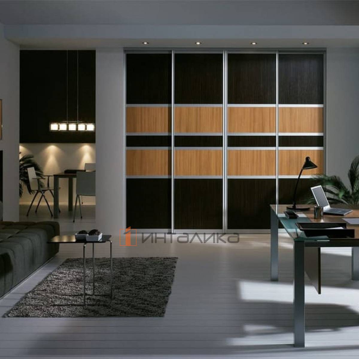 Набор INTEGRO для 3 дверей, T8-10, G50, L3000, бронза