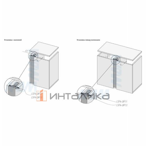 GOLAFLATE Универсальная профиль-ручка, графит (краска), L-4200мм – 6
