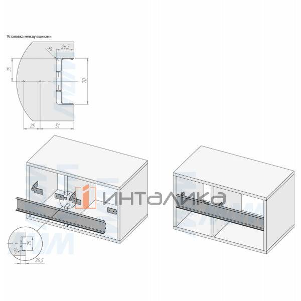 GOLATIME Универсальная профиль-ручка, графит (краска), L-4200мм – 5