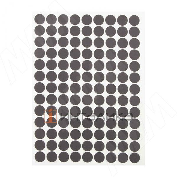 Заглушка самоклеящаяся, D13 мм, графит, шагрень (Eg U961), 117 шт. – 2