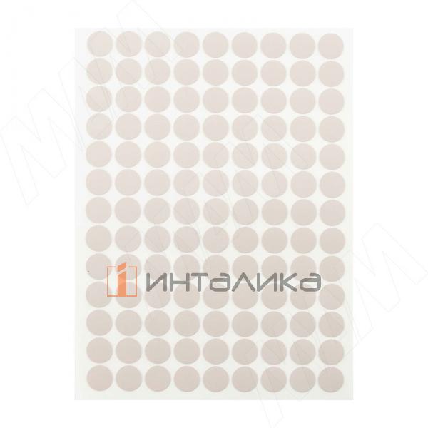 Заглушка самоклеящаяся, D13 мм, кашемир серый, шагрень (Eg U702), 117 шт. – 2