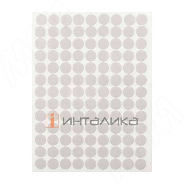 Заглушка самоклеящаяся, D13 мм, серый камень, шагрень (Kr 0112), 117 шт. – 2